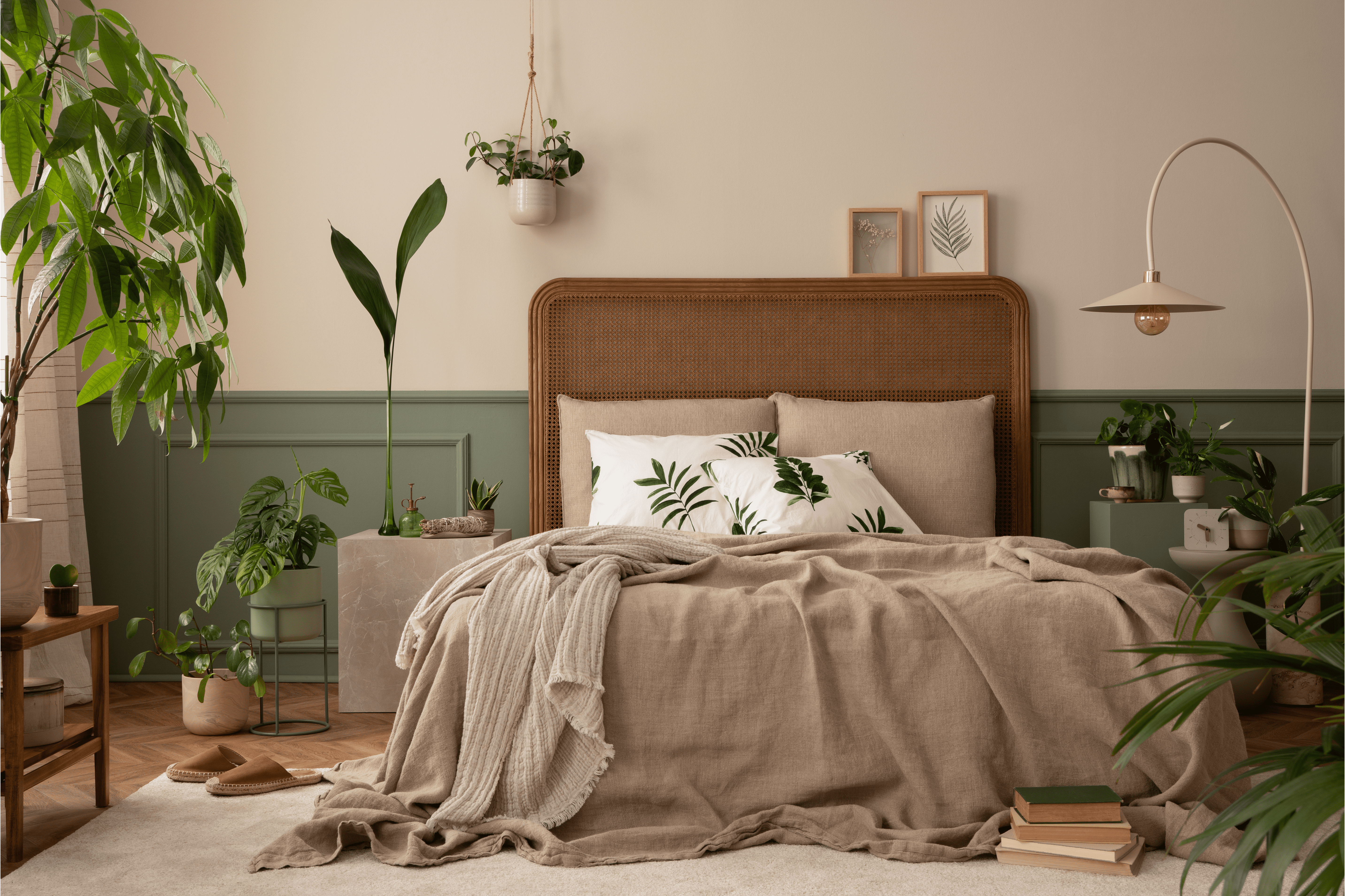 chambre verte relaxante